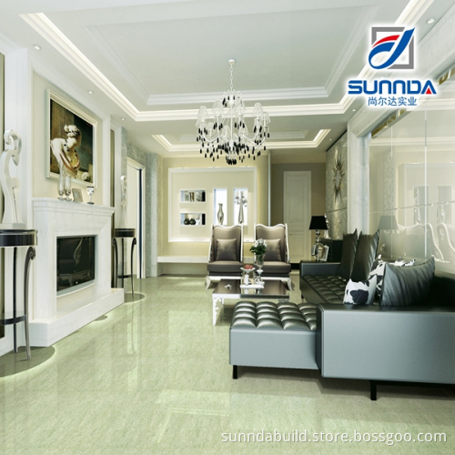 latest design turquoise color nano polished double loading 34*34 porcelain floor tiles